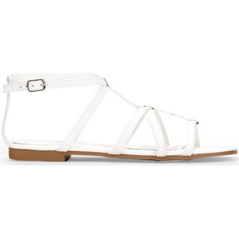 Bosanova Sandalias Sandalias blancas planas con tiras