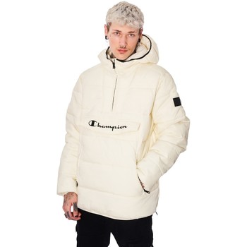 Champion Abrigo CANGURO BLANCO ACOLCHADO LOGO