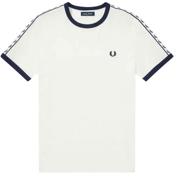 Fred Perry Camiseta CAMISETA BLANCA FRANJAS HOMBROS
