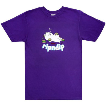 Ripndip Camiseta CAMISETA MORADA FAT HUNGRY BABY TEE