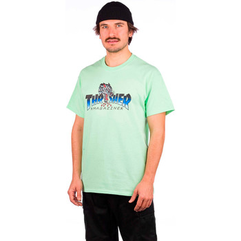 Thrasher Camiseta CAMISETA VERDE LEOPARD TEE