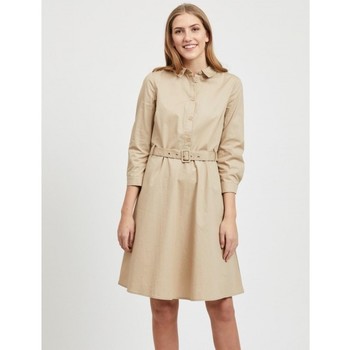 Vila Vestido Dress Nyala Soft Camel