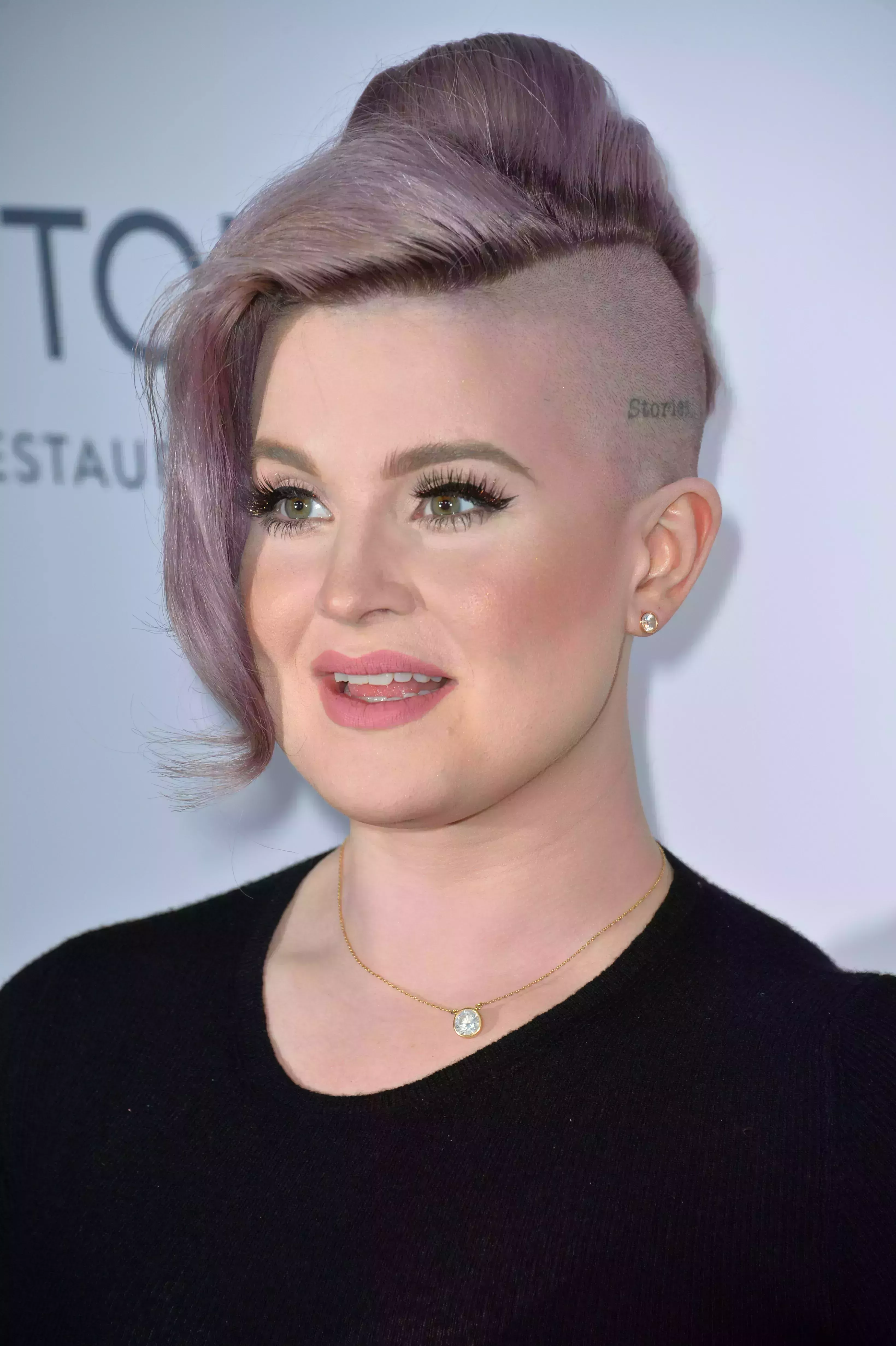 Side Swept Fringe and Bun By Kelly Osbourne