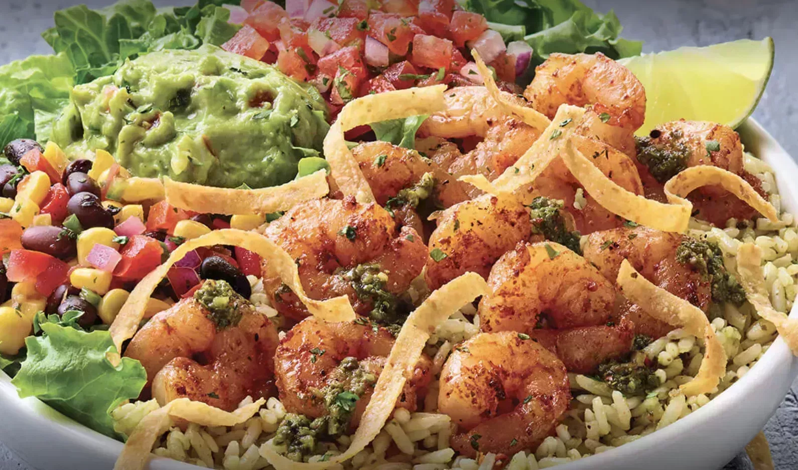 tex mex shrimp bowl