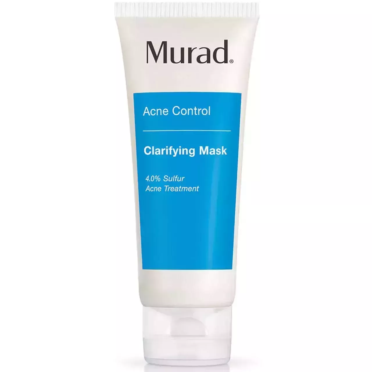 Bottle of Murad Acne Control Clarifying mask on a white background