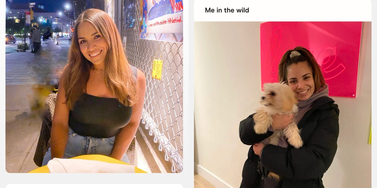 Un coaching de citas solo permitió a una mujer tener fotos con su perro