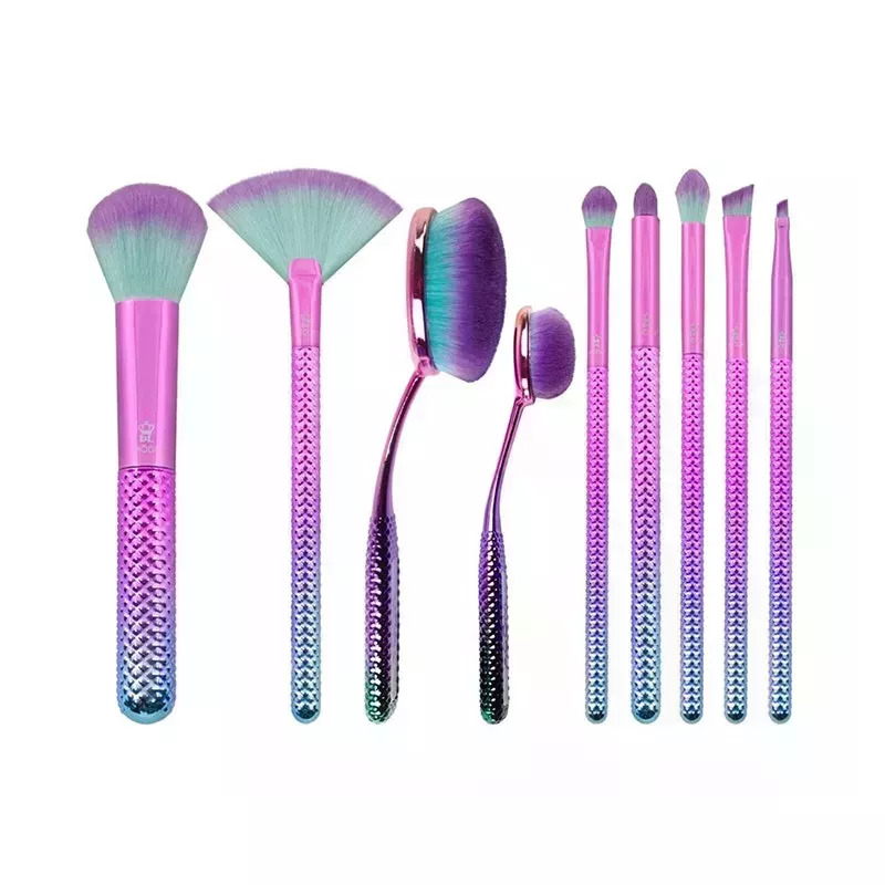 Moda Prismatic 10-Piece Makeup Brush Set