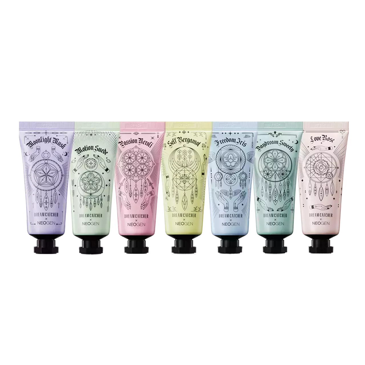 Neogen x Dreamcatcher Catch Your Perfume Hand Cream Set on white background