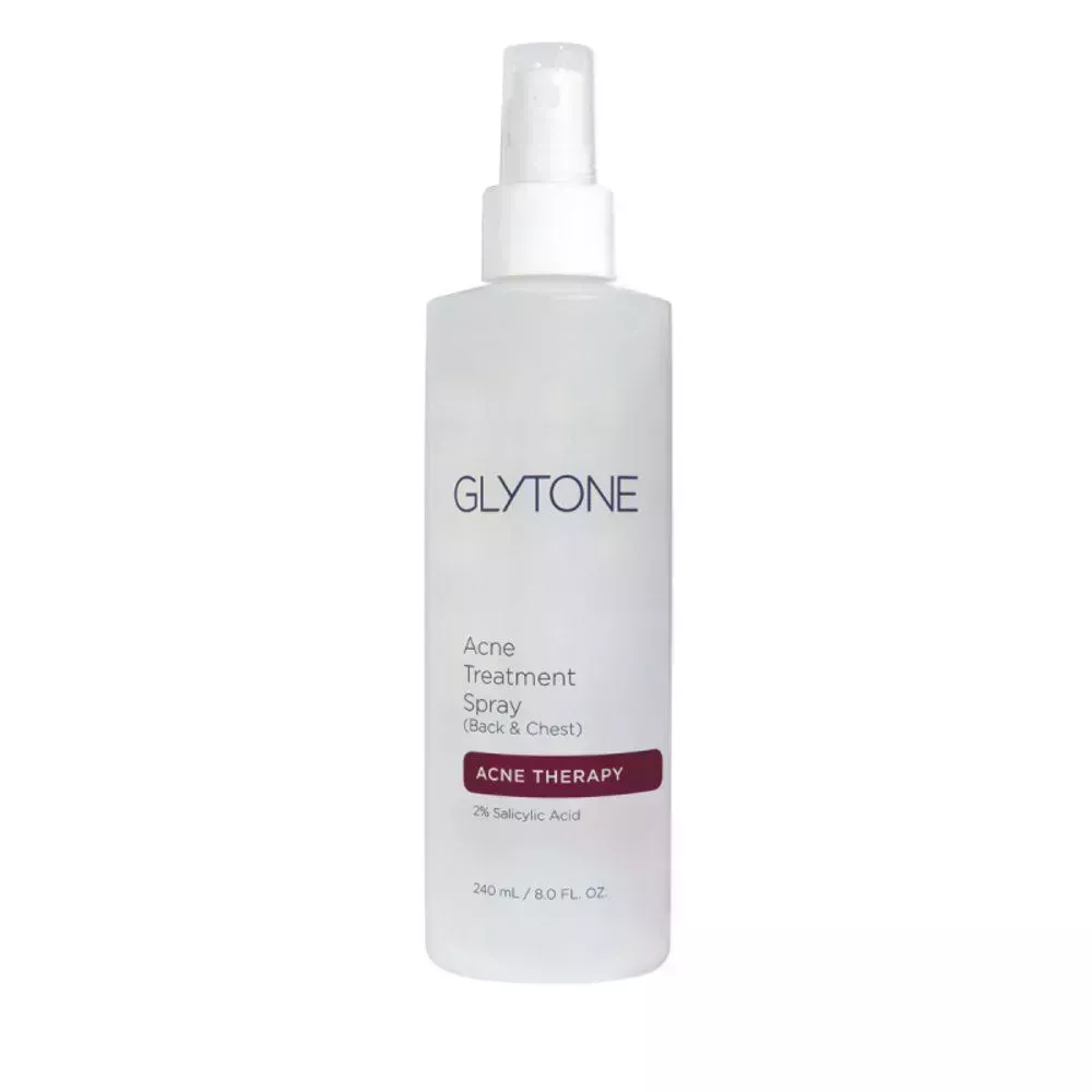  Glytone Acne Treatment Spray Back & Chest on white background 