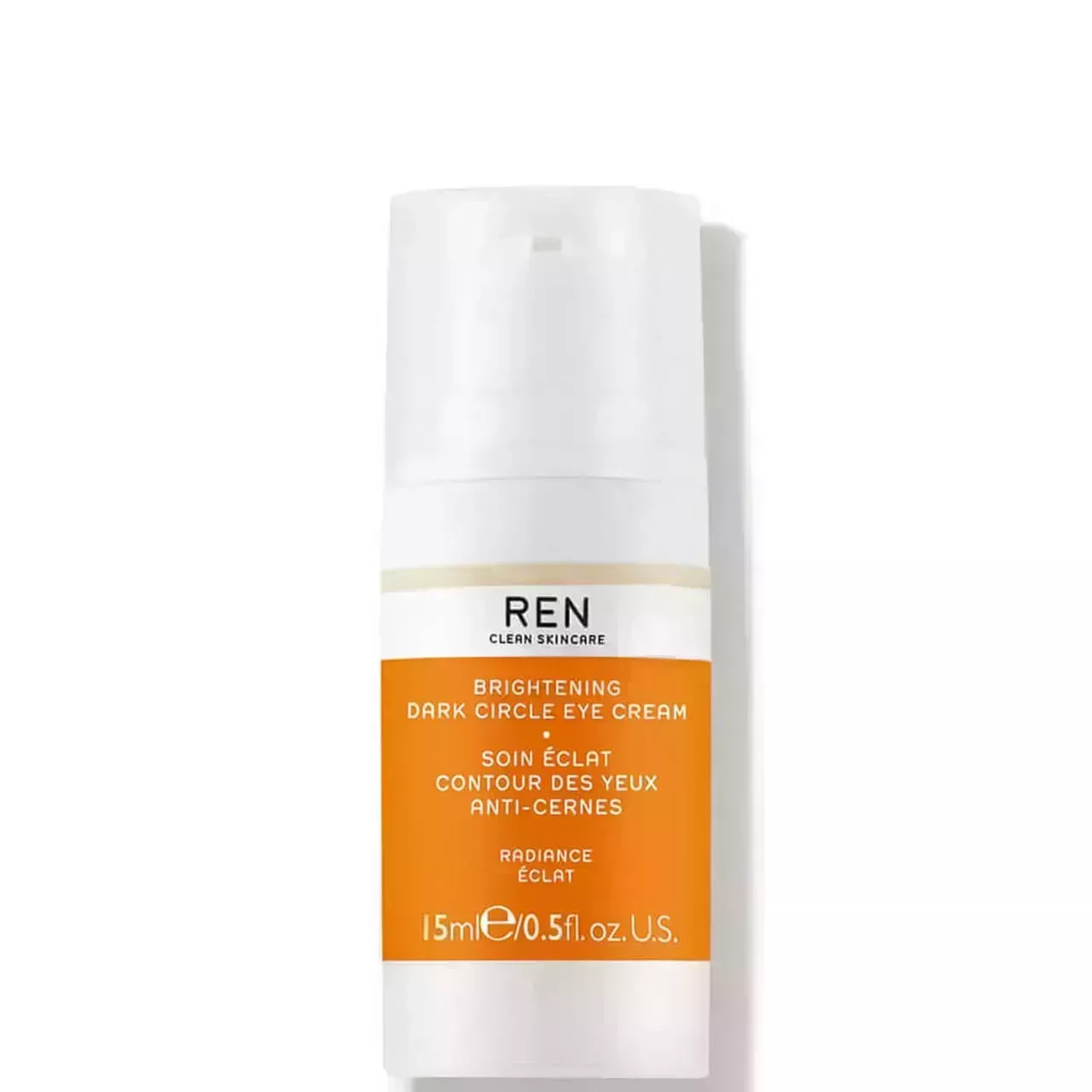 Ren Skincare Radiance Brightening Dark Circle Eye Cream on white background