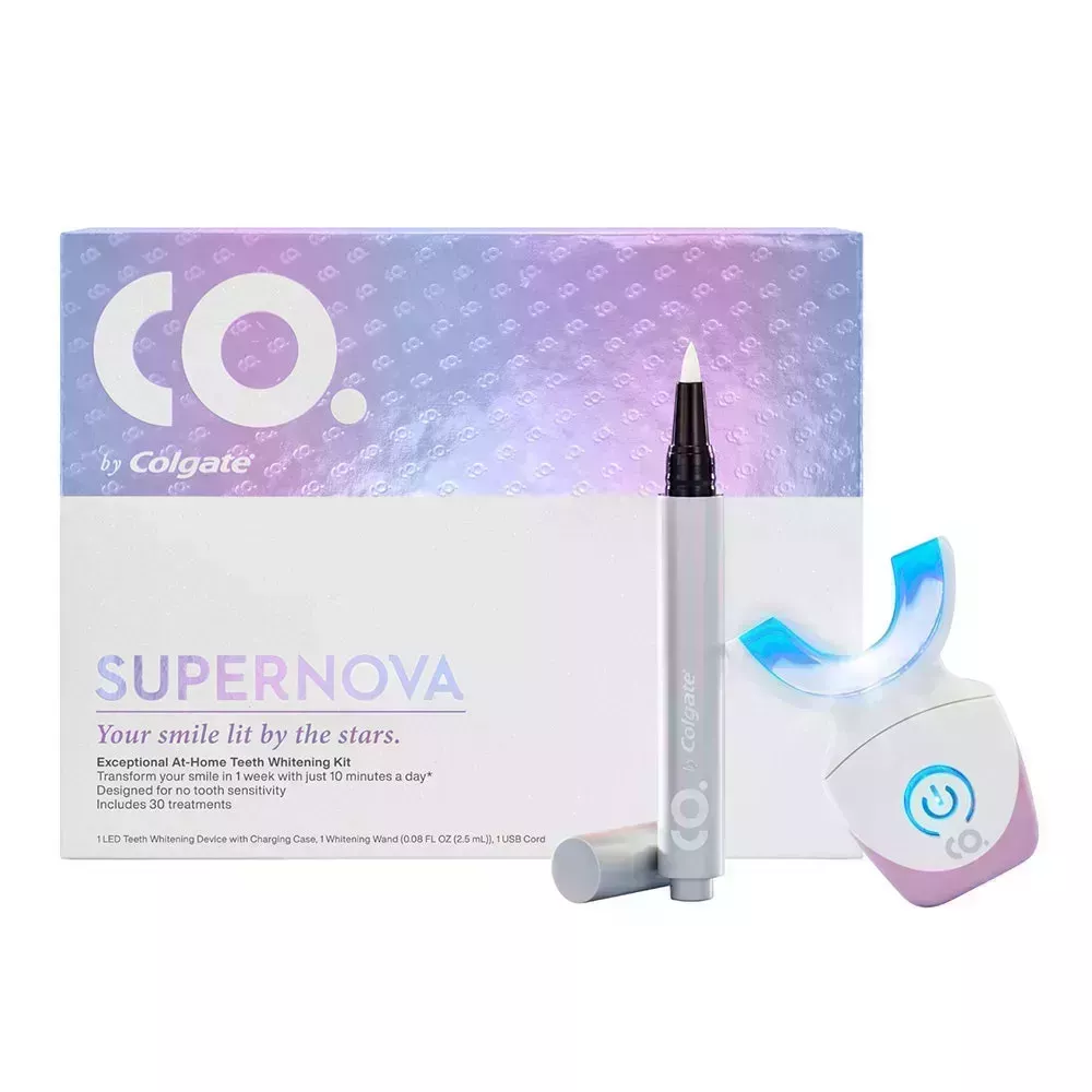 CO. by Colgate SuperNova Rechargeable At-Home Teeth Whitening Kit on white background