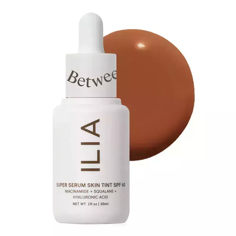 Ilia Super Serum Skin Tint SPF 40 Foundation on white background