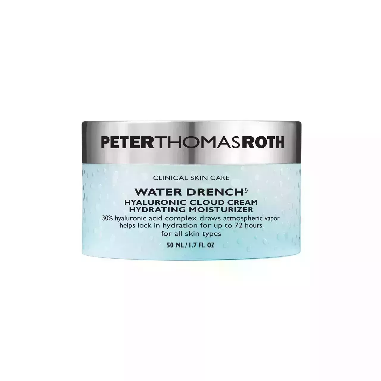 Peter Thomas Roth Water Drench Hyaluronic Cloud Cream Hydrating Moisturizer on white background