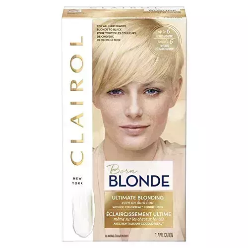 box of clairol born blonde hair dye