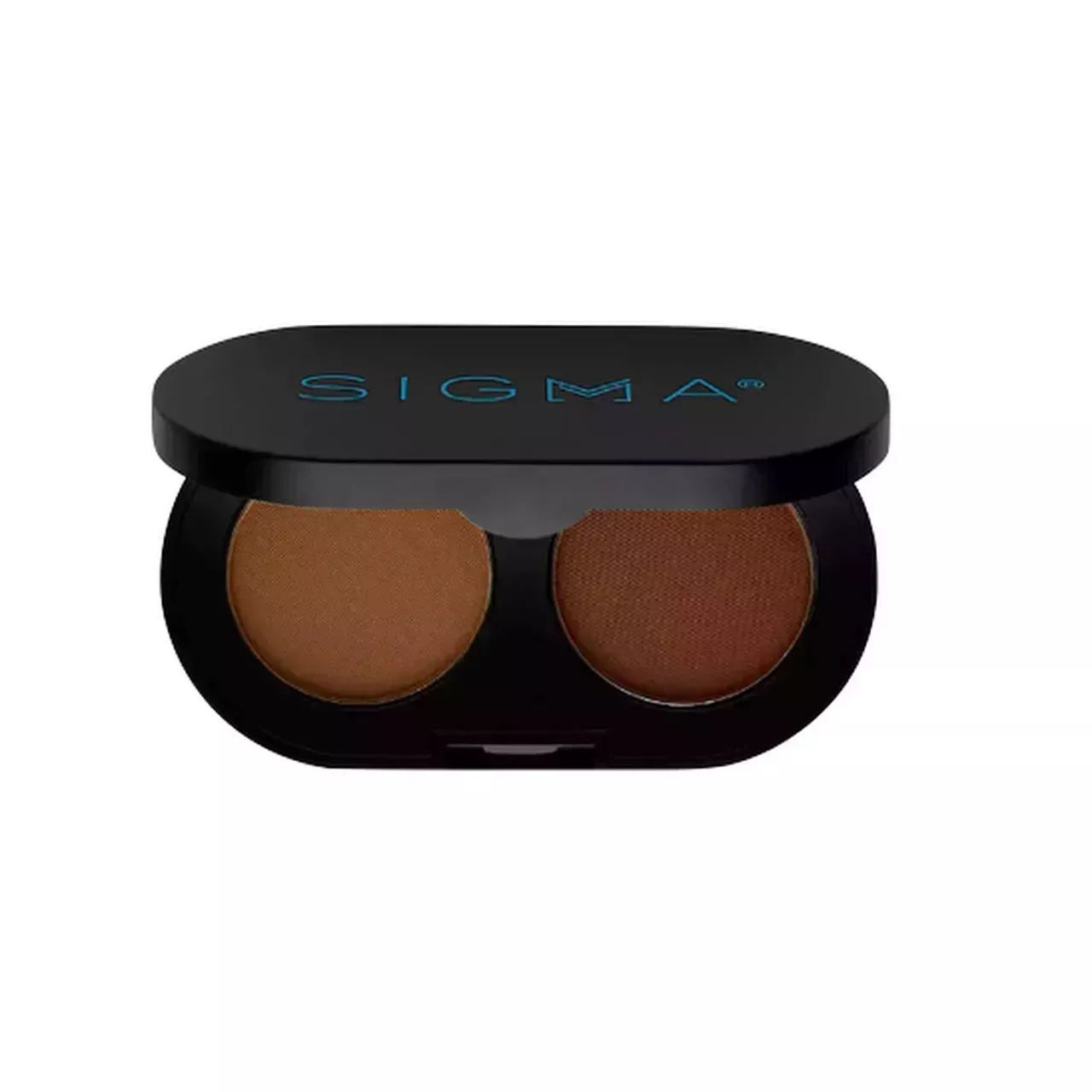 sigma color and shape brow powder duo on a white background