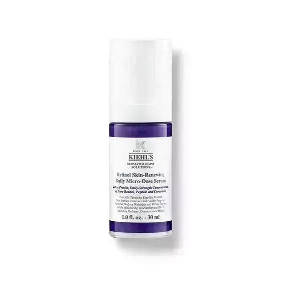 Kiehl's Retinol Skin-Renewing Daily Micro-Dose Serum on white background