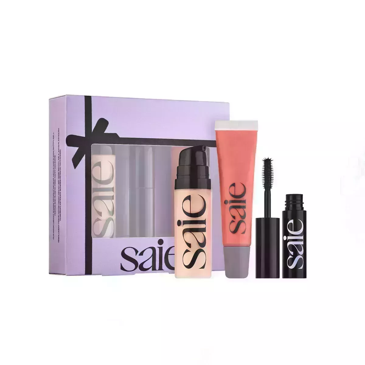Saie Mini Bestsellers Set in purple box on white background