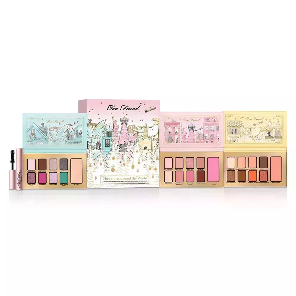 Too Faced Christmas Around the World Makeup Set on white background