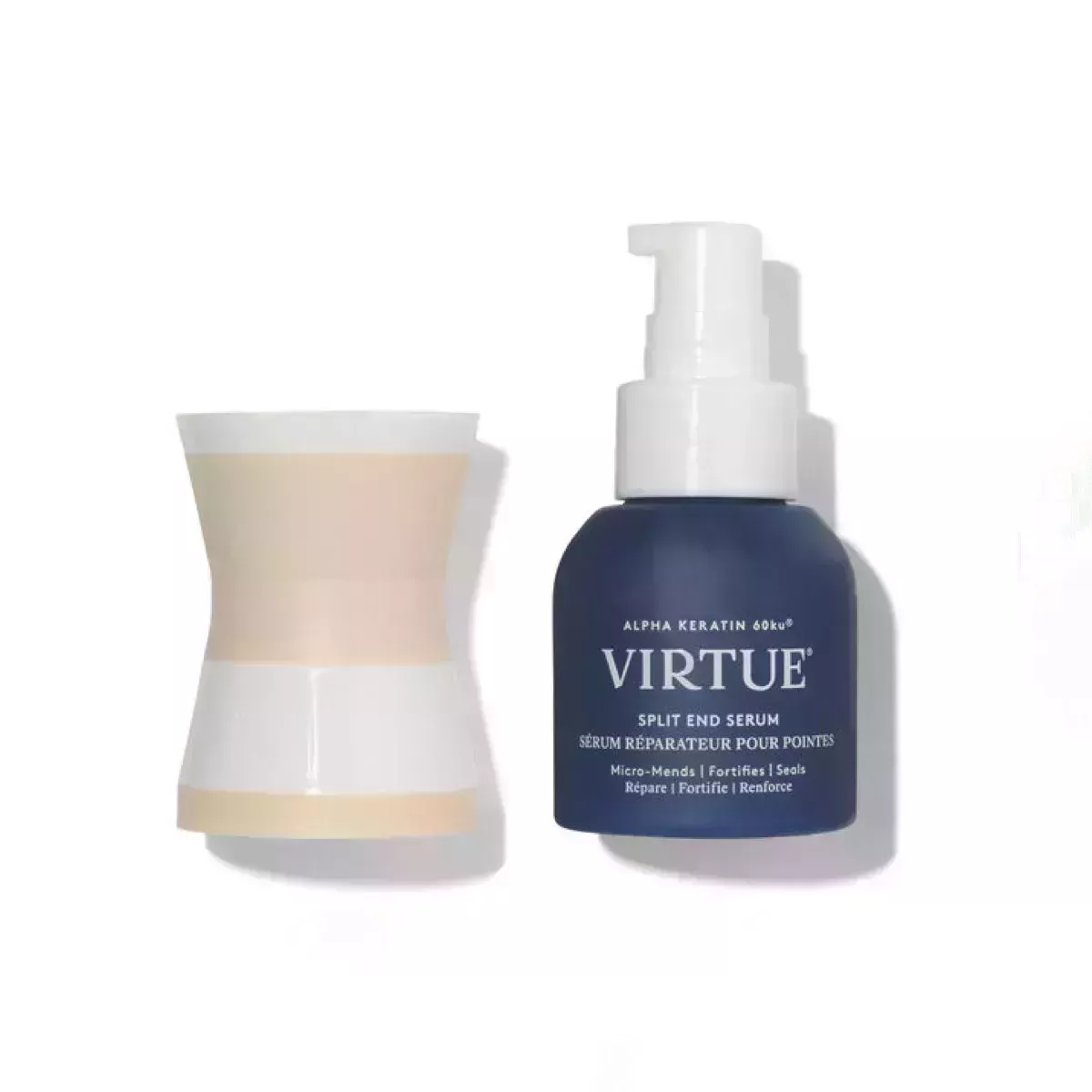 Virtue Split End Serum on white background