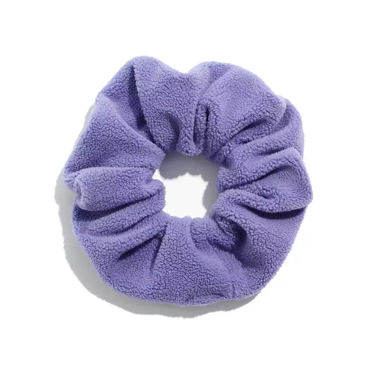 Madewell Fleece Scrunchie on white background