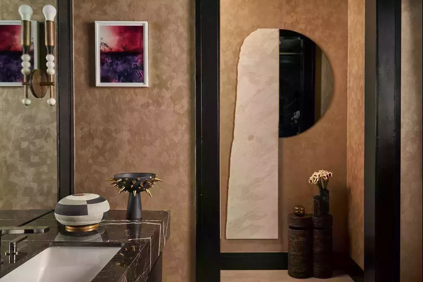 27 impresionantes baños de mármol que irradian brillo y estilo