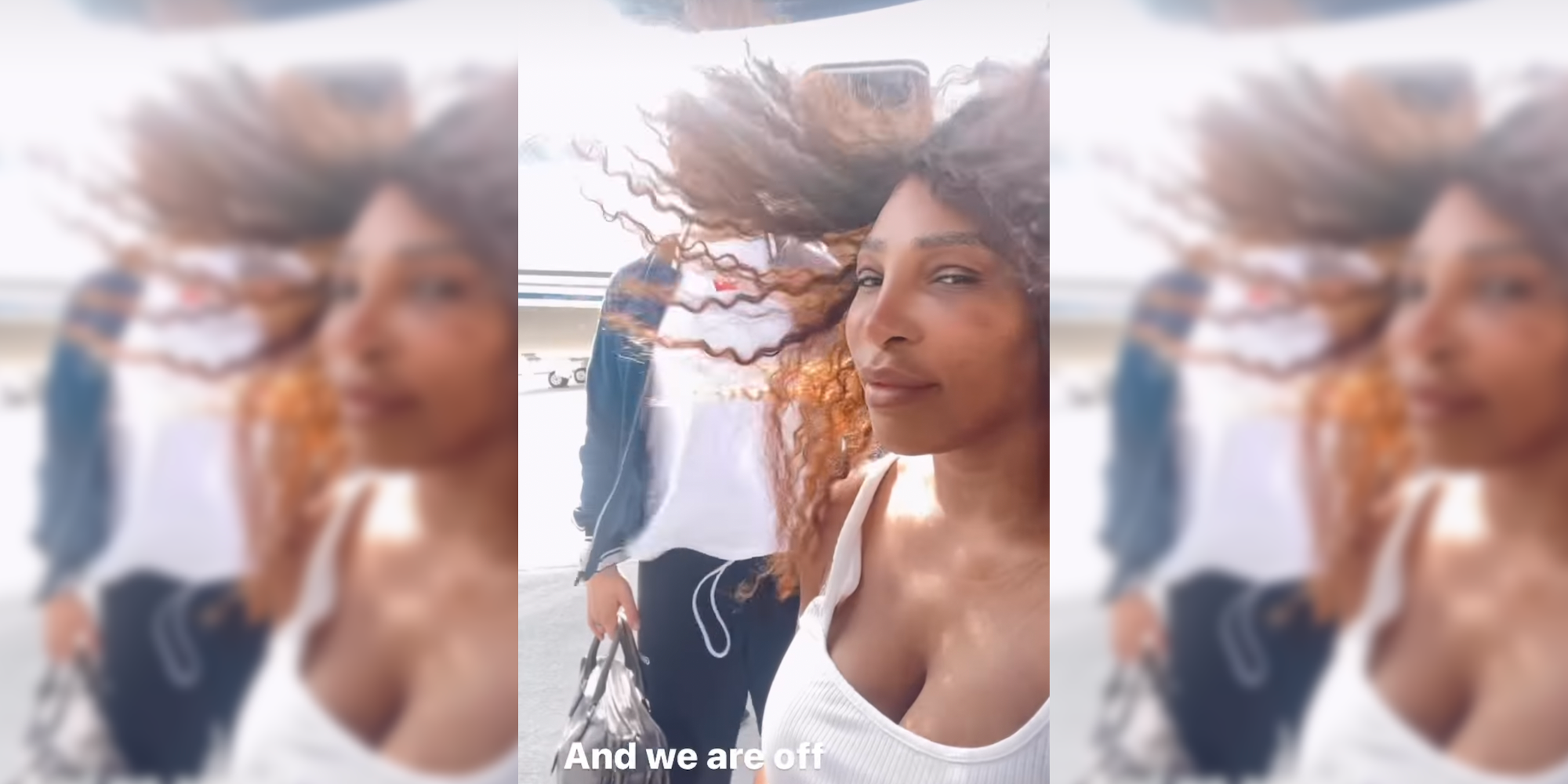 A sus 40 años, la piel de Serena Williams brilla en un nuevo selfie de vacaciones sin maquillaje con su marido Alexis Ohanian en Instagram
