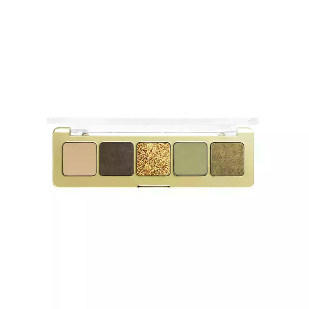 open Natasha Denona New Mini Gold eye shadow Palette on white background