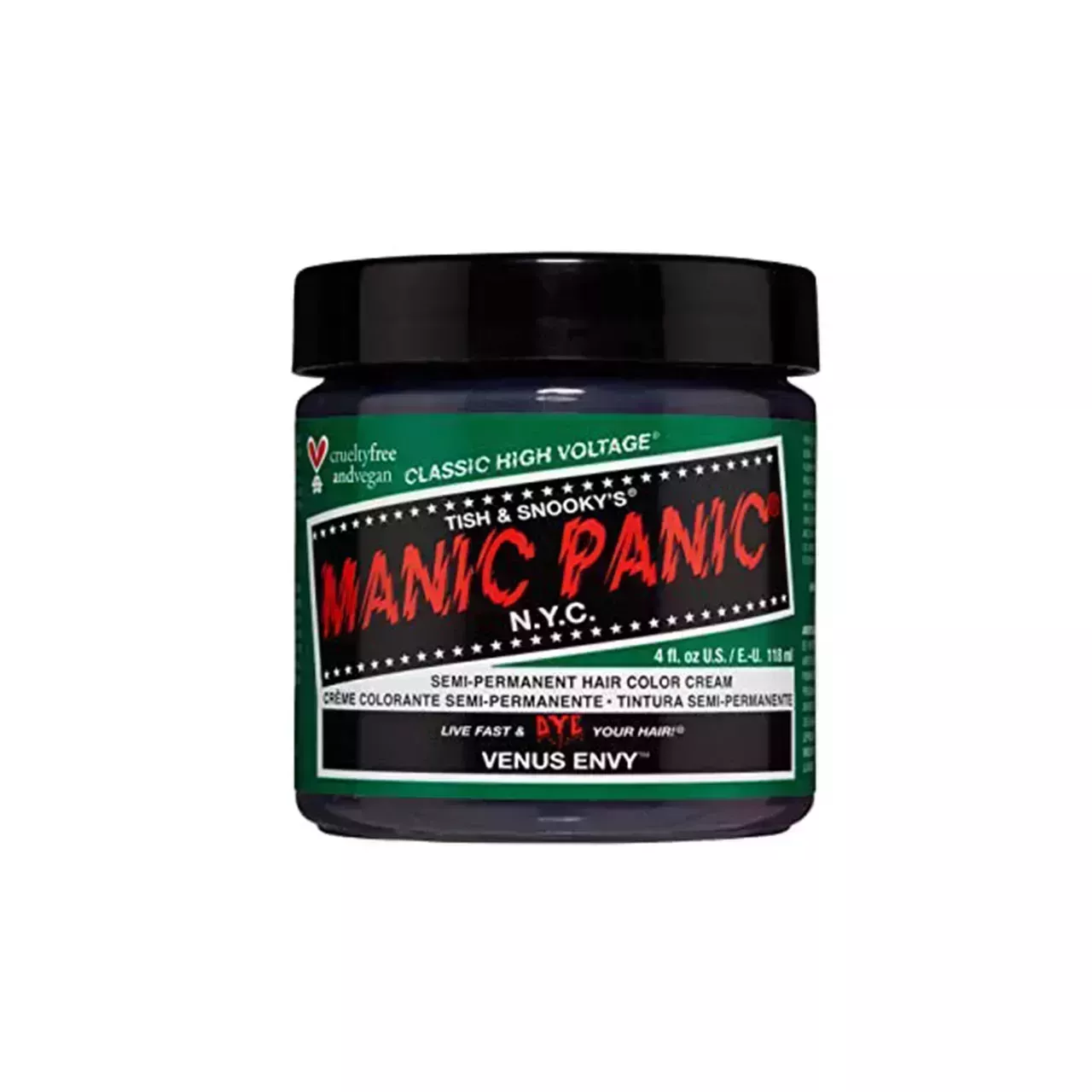 tub of Manic Panic Classic High Voltage Hair Color in Venus Envy on white background