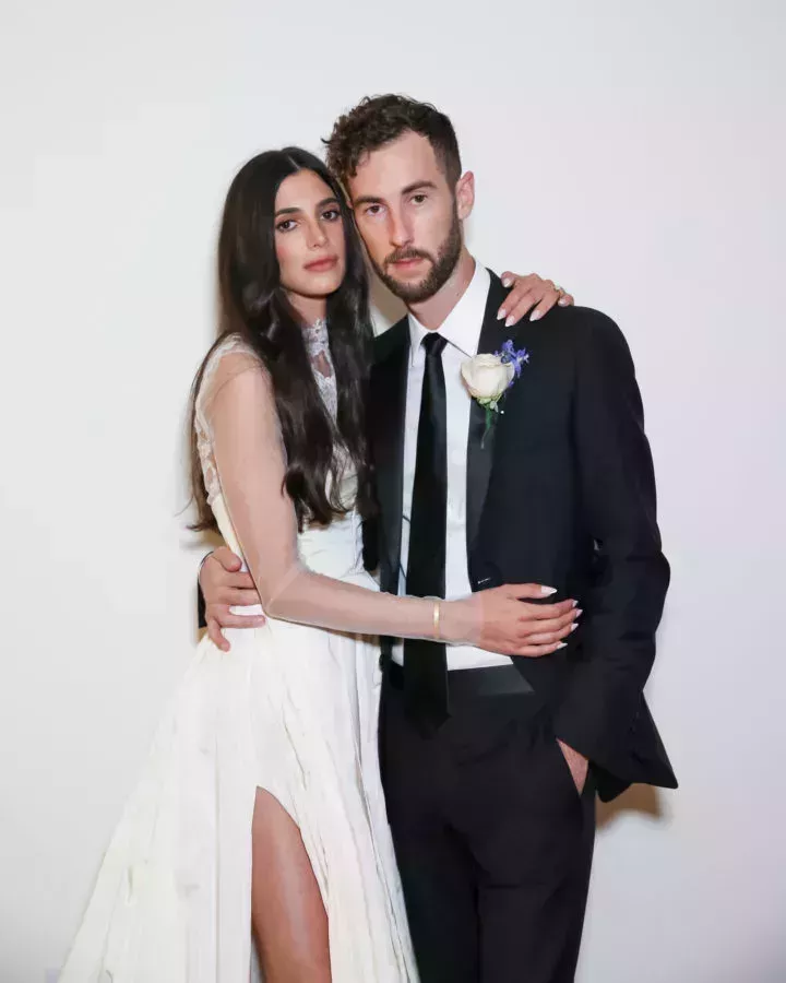 lauren perez and husband white background