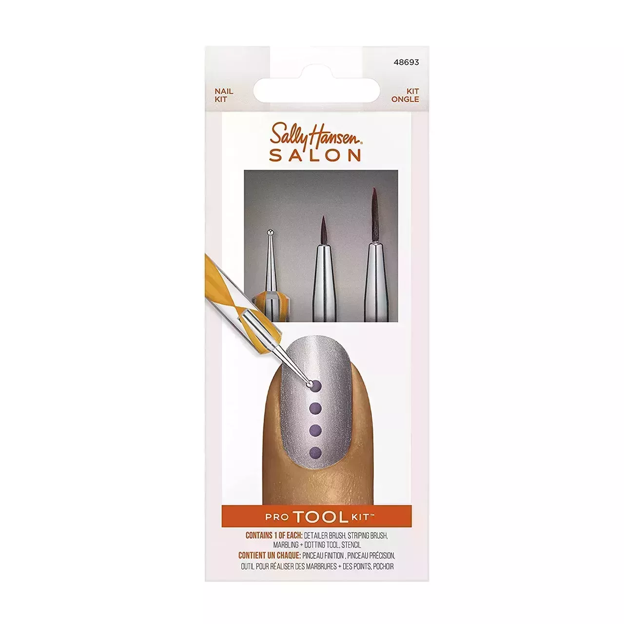 Sally Hansen Salon Pro Tool Nail Kit against a white background. 