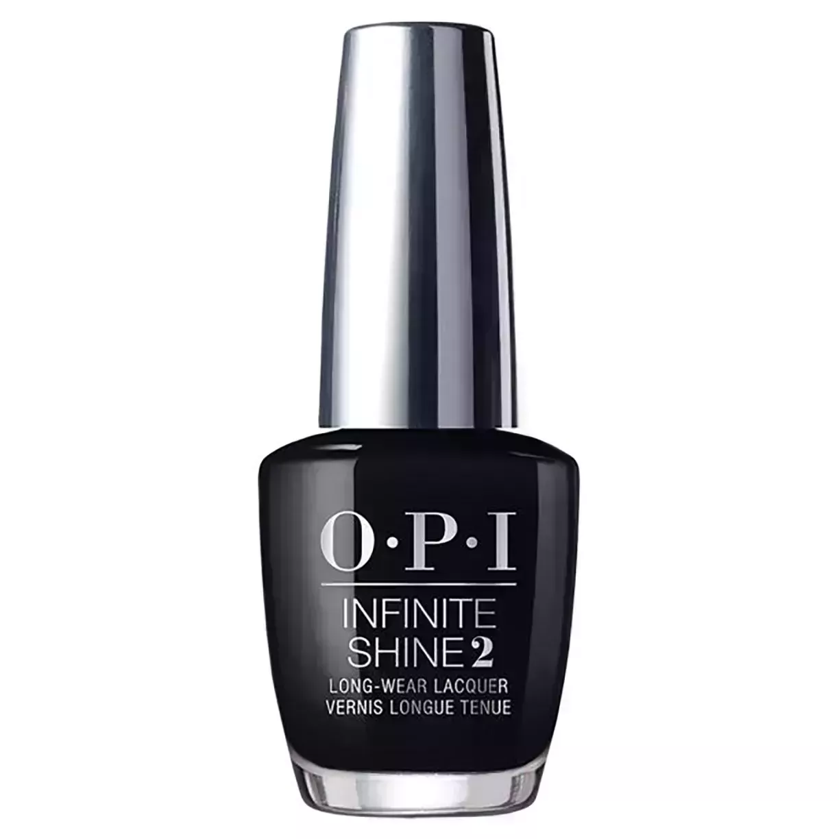 OPI Black Onyx Nail Polish against a white background.