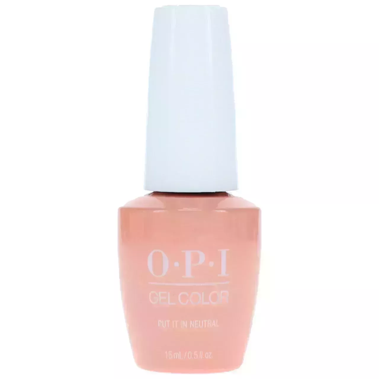 OPI Gel Color in Put It IN Neutral against a white background. 