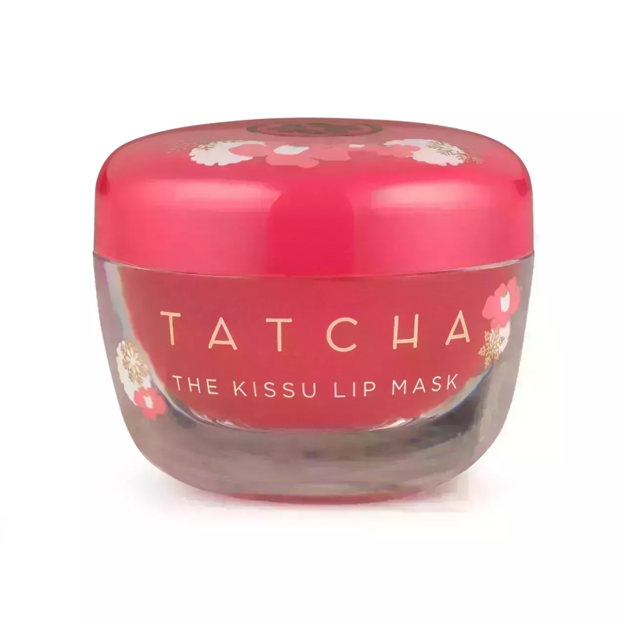Tatcha The Kissu Lip Mask in Red Camellia on white background