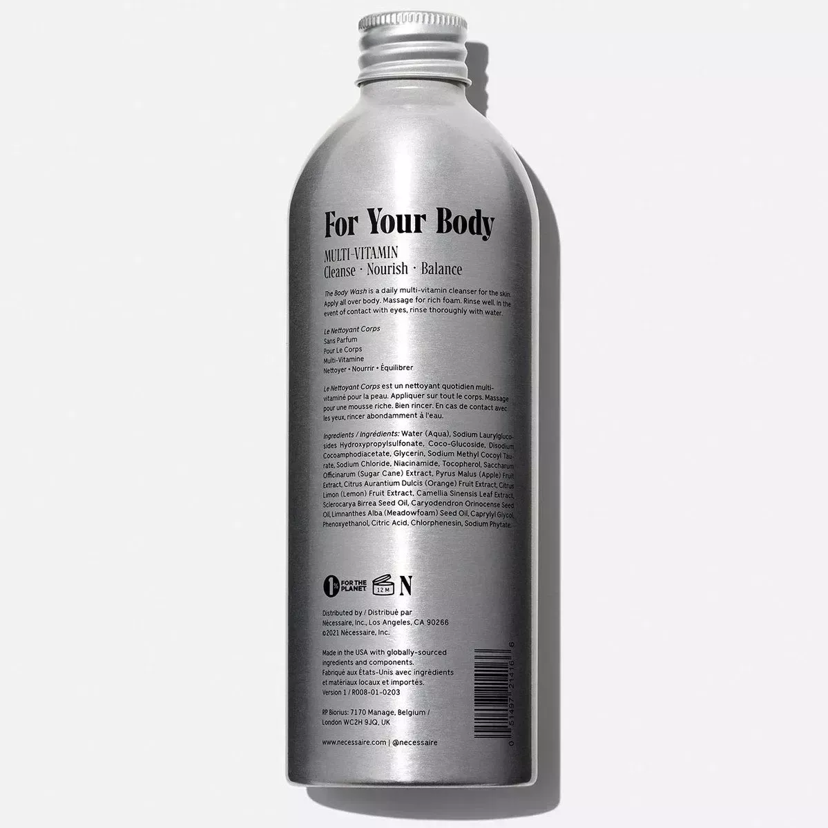 Nécessaire Body Wash Refill on white background