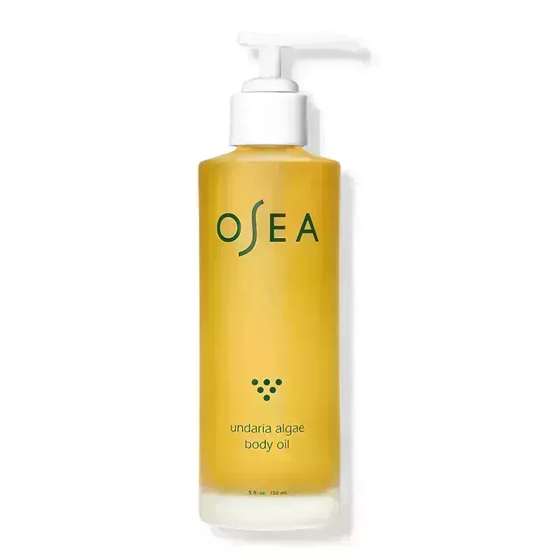 A bottle of the Osea Undaria Algae Body Oil on a white background