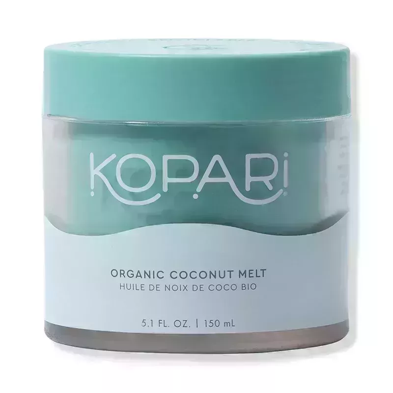 A jar of the Kopari 100% Organic Coconut Melt on a white background