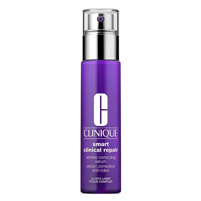 A photo of the Clinique Smart Clinical Repair Wrinkle Correcting Serum on a white background