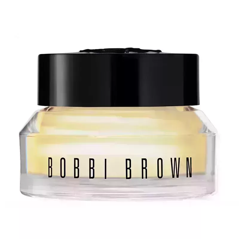 A jar of the Bobbi Brown Vitamin Enriched Eye Base Primer & Moisturizer on a white background