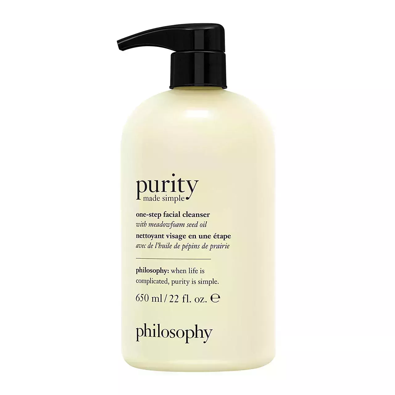 Philosophy Purity Made Simple One-Step Facial Cleanser on white background