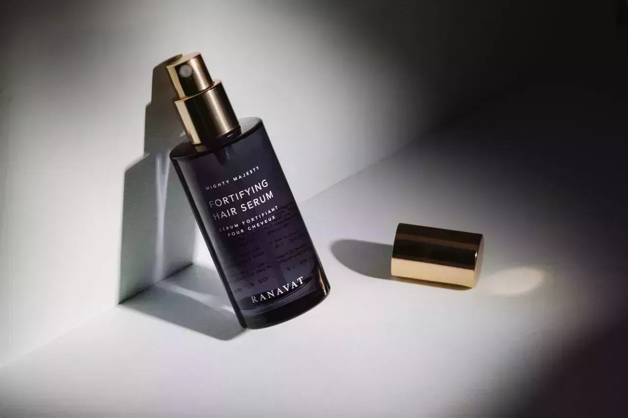 Image may contain: Bottle, Cosmetics, Perfume, and Aftershave