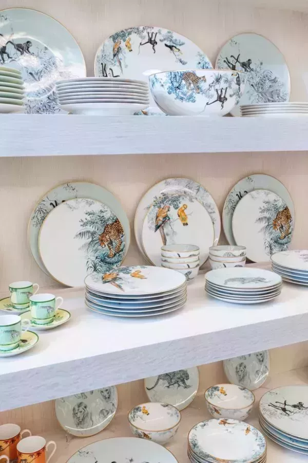 Kris Jenner Dish Closet animal print close up