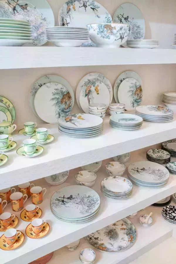 Kris Jenner Dish Closet animal hermes side