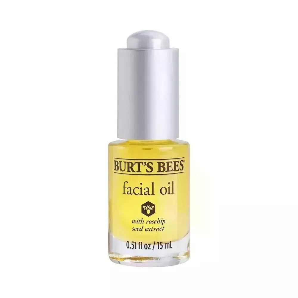 Burt's Bees Facial Oil on white background