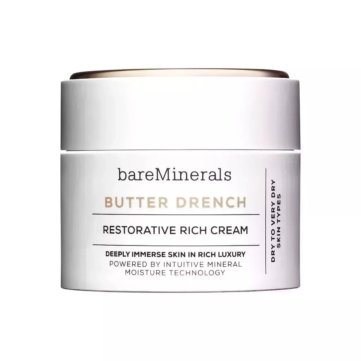 BareMinerals Butter Drench Restorative Rich Cream on white background