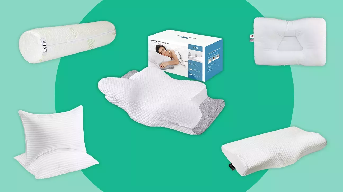 Conjunto de 4-Anti-alergia almohada estándar alternativos abajo 