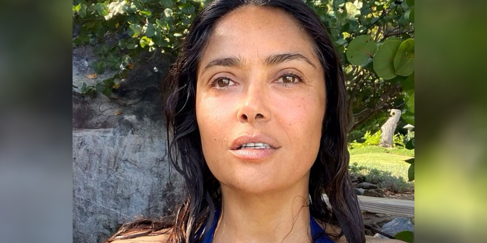 La piel de Salma Hayek está radiante en esta nueva foto de Instagram sin maquillaje