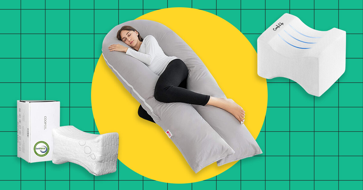 Las 8 mejores almohadas para las rodillas de los que duermen de espaldas y de lado