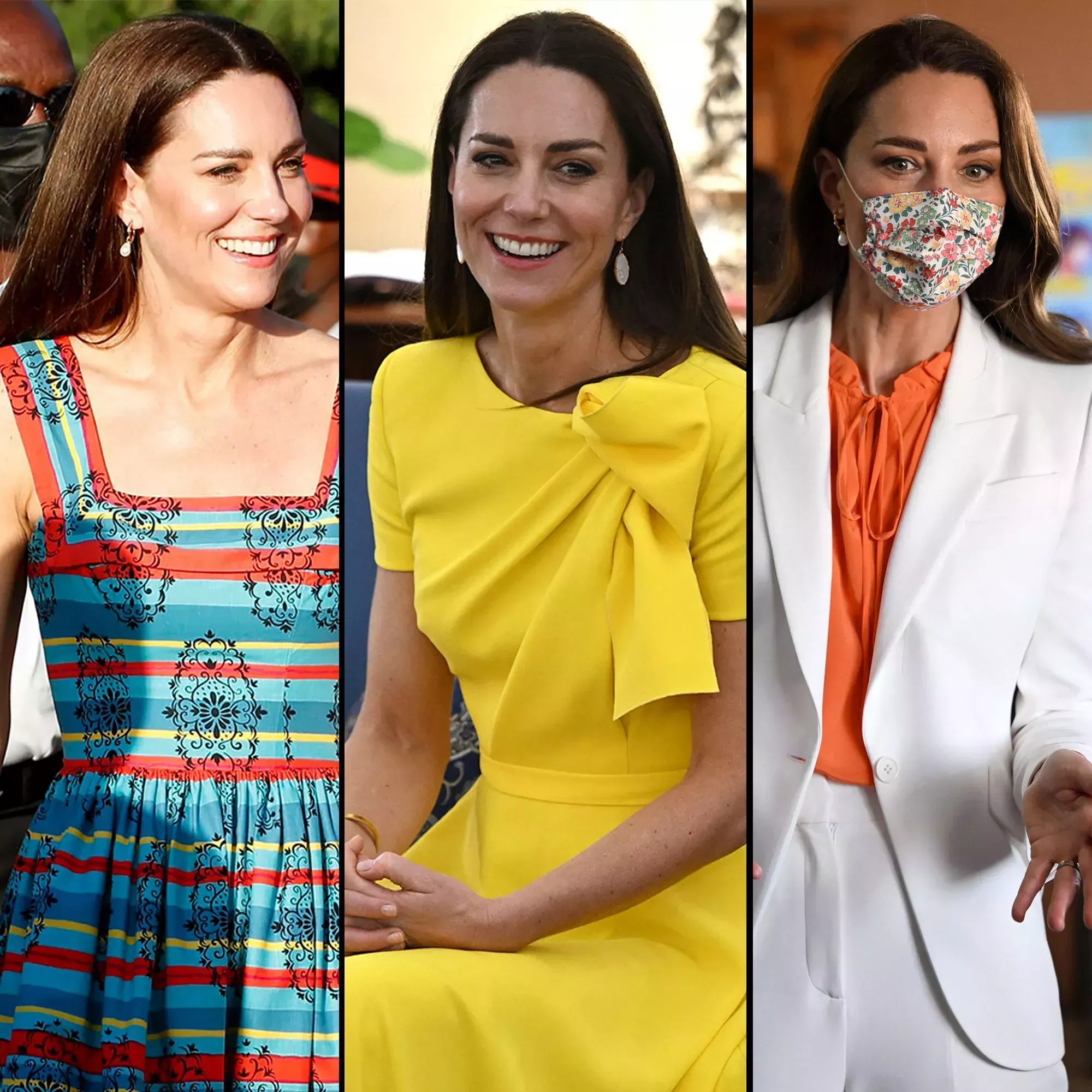 La duquesa Kate luce 3 coloridos looks en Jamaica: Conoce los detalles