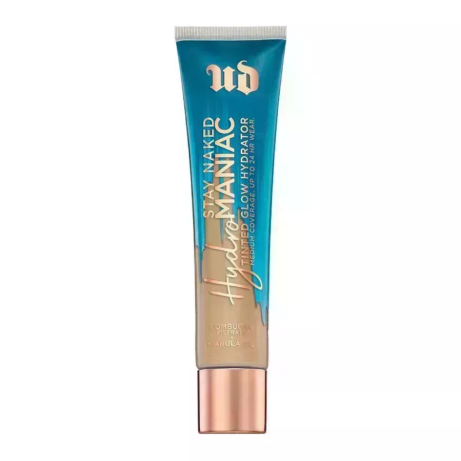 Urban Decay Hydromaniac Glowy Tinted Hydrator Foundation on white background