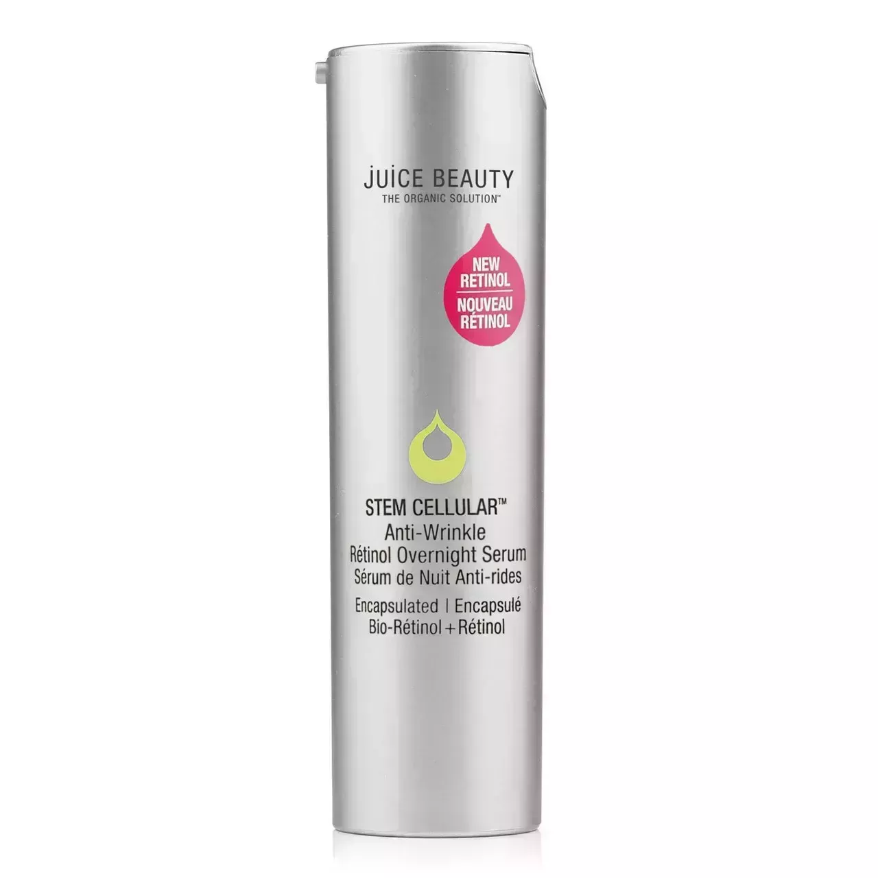 Juice Beauty Stem Cellular Anti-Wrinkle Retinol Overnight Serum on white background
